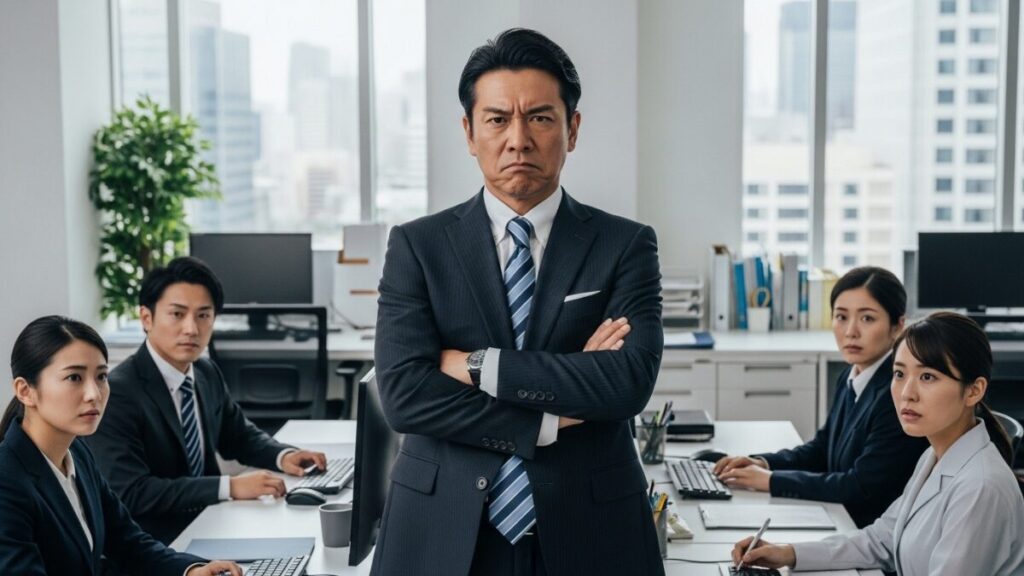 偉そうな人の特徴と、その心理が招いた孤立という末路を象徴するオフィス。